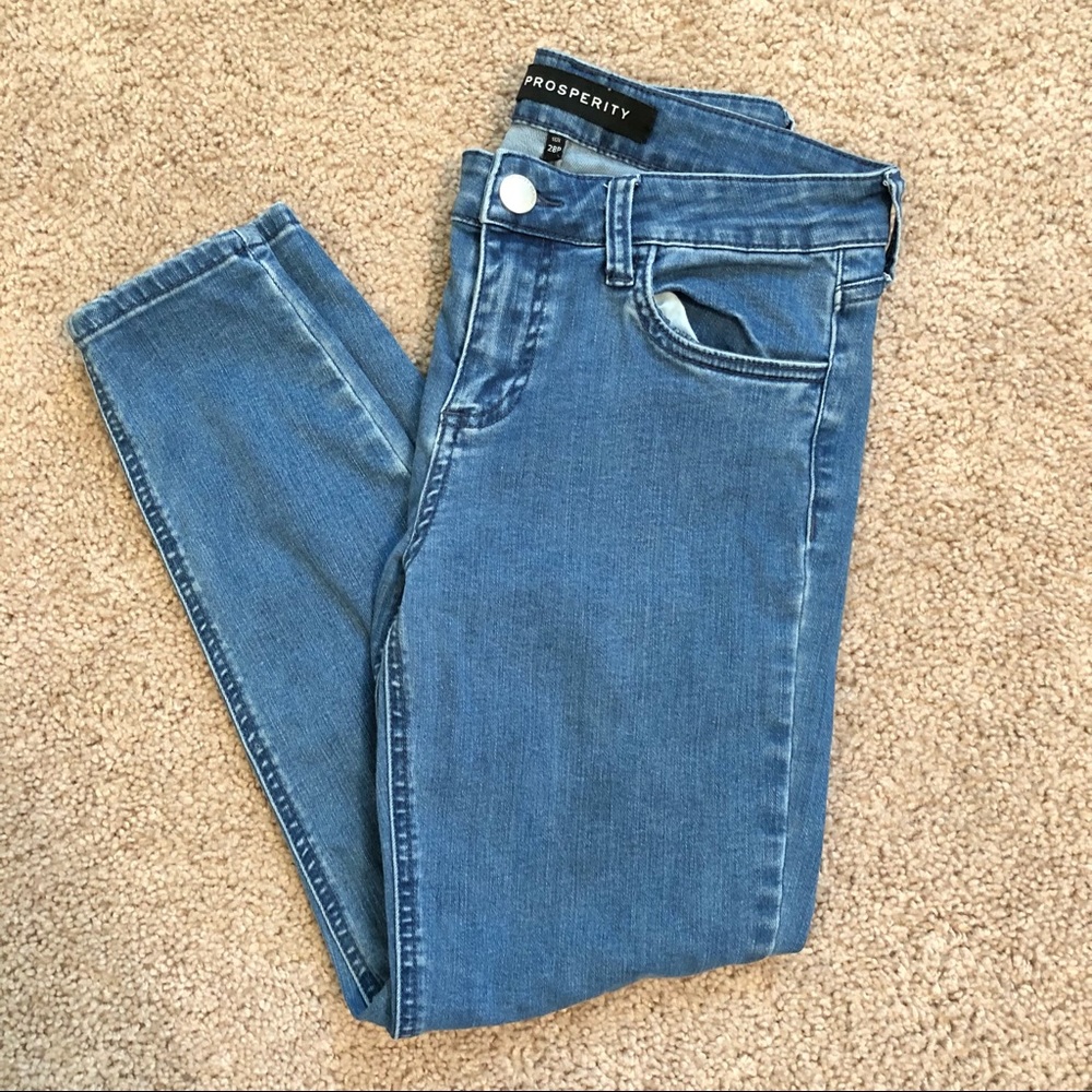 Prosperity Denim Mid-rise Skinny Jean Capris